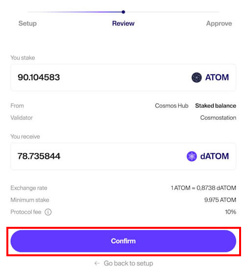 Как вывести и продать ATOM, если он в стейкинге?