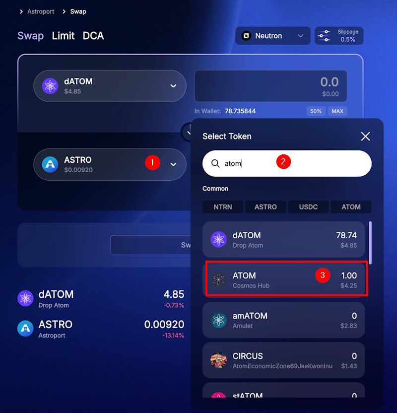 Как вывести и продать ATOM, если он в стейкинге?